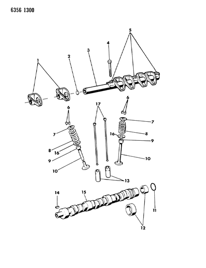 1987 Dodge Dakota Camshaft & Valves Diagram 2 - Thumbnail
