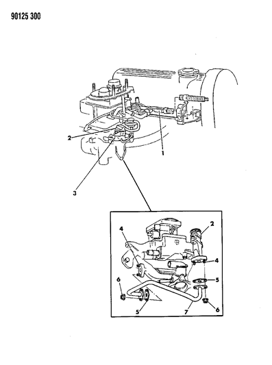 1990 Chrysler LeBaron GTC EGR System Diagram 1 - Thumbnail