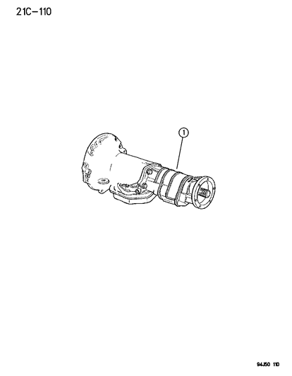 1996 Jeep Grand Cherokee Transmission Assembly Diagram 1 - Thumbnail