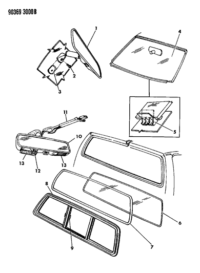 1990 Dodge Dakota Switch Diagram for 4299768
