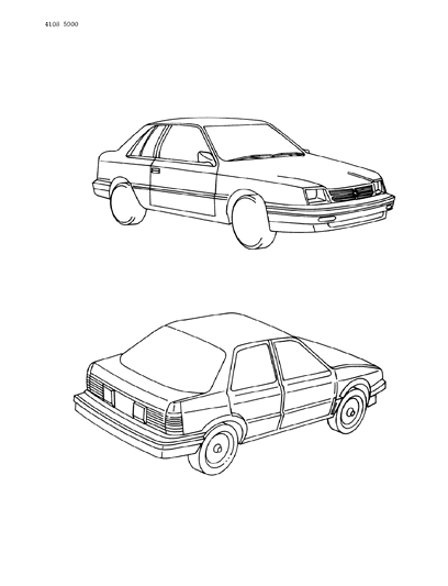 1984 Chrysler Laser Wiring - Body & Accessories Diagram 1 - Thumbnail