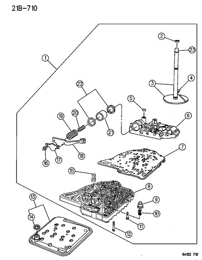 1994 Dodge Shadow Valve Body Diagram 2 - Thumbnail