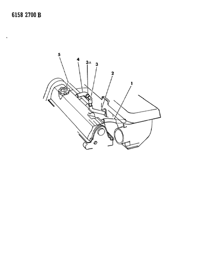 1986 Chrysler LeBaron Base Crankcase Ventilation Diagram 1 - Thumbnail