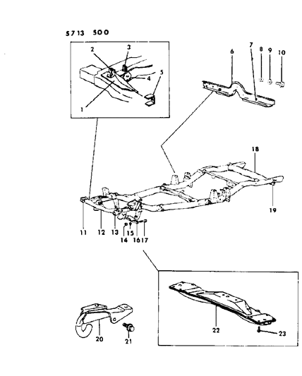 1986 Dodge Ram 50 Frame Diagram 1 - Thumbnail
