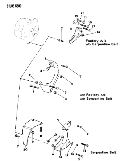 1986 Jeep J10 Alternator Diagram 1 - Thumbnail