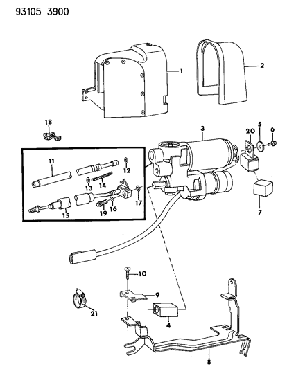 1993 Chrysler New Yorker Salon Anti-Lock Brake System Diagram