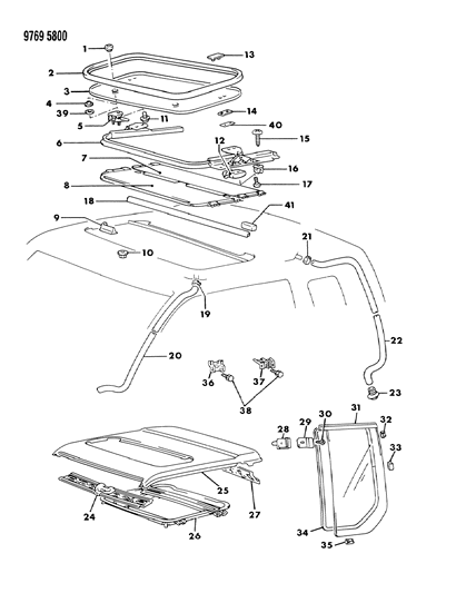 1989 Dodge Ram 50 Screw, 5 X 20, Passenger Side Diagram for MF200316