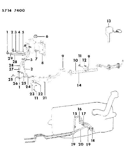 1985 Dodge Ram 50 Bolt And Washer (6X12Mm) Diagram for MS240094