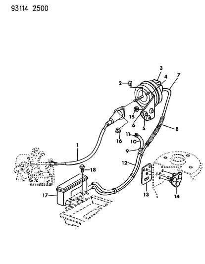 1993 Chrysler LeBaron GTC Speed Control Diagram 2 - Thumbnail