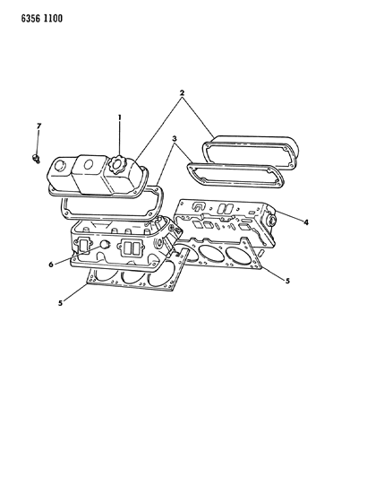 1987 Dodge Dakota Cylinder Head Diagram 2 - Thumbnail