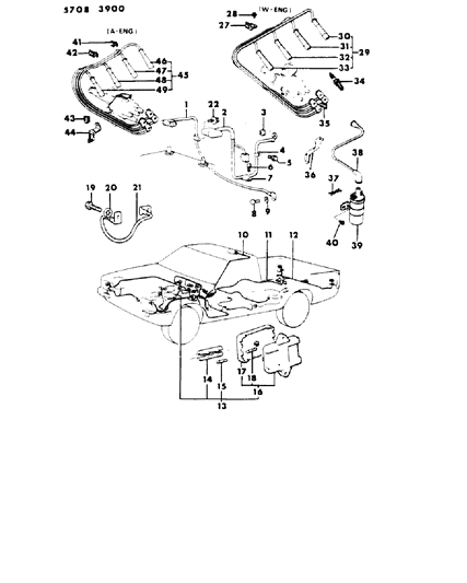 1986 Dodge Ram 50 Bolt , (8X12) Diagram for MF100051