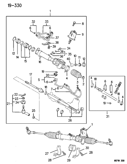1996 Dodge Stealth Gear - Power Steering Diagram 1 - Thumbnail
