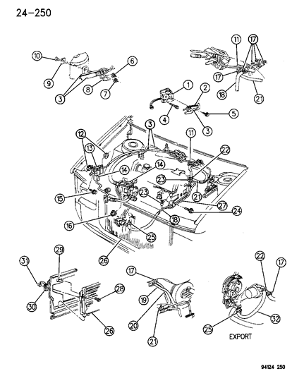 1995 Dodge Caravan A/C Hoses Diagram for 4677600