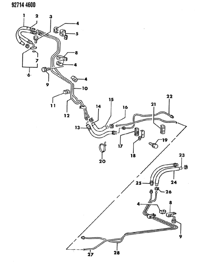 1993 Dodge Ram 50 Fuel Lines Diagram 4 - Thumbnail