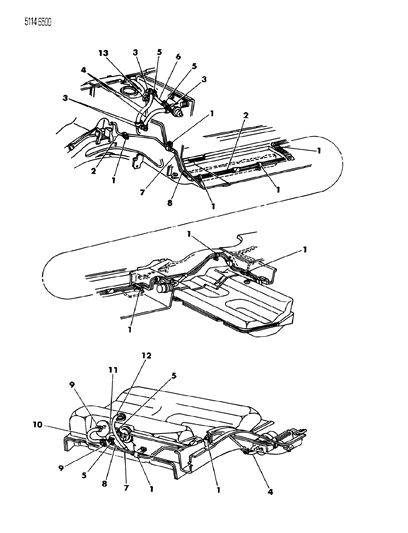 1985 Chrysler Executive Limousine Fuel Line Diagram 3 - Thumbnail