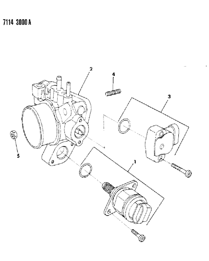 1987 Dodge Aries Throttle Body Diagram 2 - Thumbnail