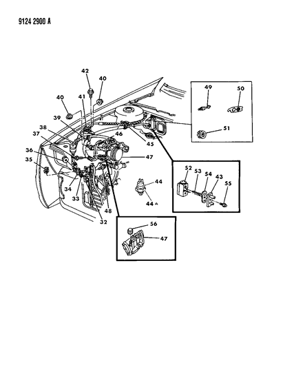 1989 Chrysler LeBaron GTC Plumbing - A/C & Heater Diagram 2 - Thumbnail