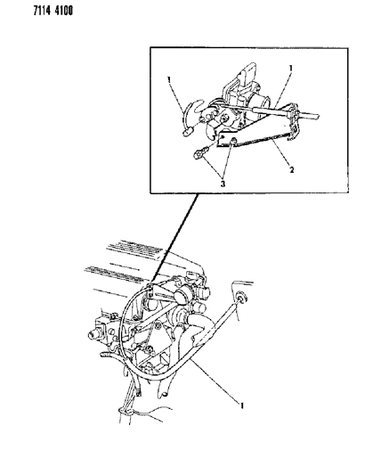 1987 Dodge Aries Throttle Control Diagram 3 - Thumbnail