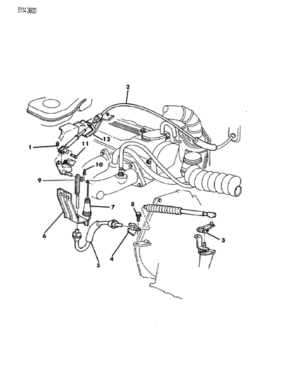 1985 Chrysler Executive Limousine Throttle Control Diagram 2 - Thumbnail