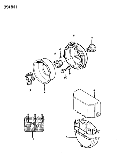 1992 Dodge Monaco Distributor Diagram 2 - Thumbnail