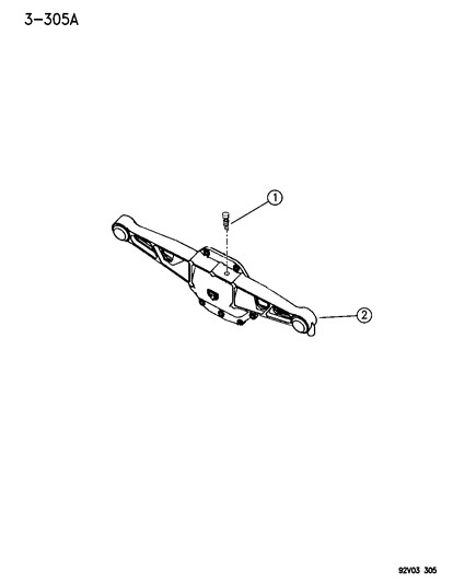 1992 Dodge Viper Vent, Rear Axle Diagram for 4626711