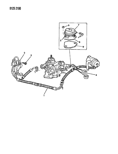 1988 Chrysler New Yorker Base Model EGR System Diagram 4 - Thumbnail