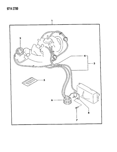 1989 Dodge Ram 50 High Altitude Conversion Package Diagram 2 - Thumbnail