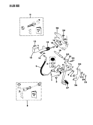 1986 Jeep Wrangler Pedal - Clutch Linkage Diagram 2 - Thumbnail