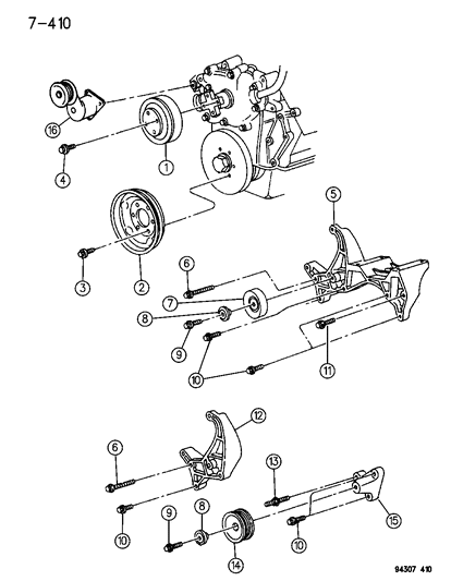 1995 Dodge Ram Van Screw Torx Socket Head Cap .375-16X2.75 Diagram for 6035198