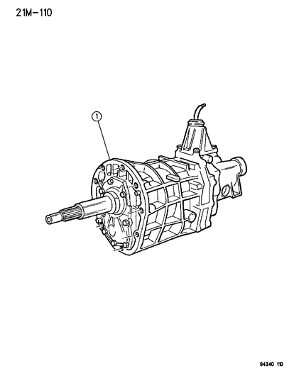1996 Dodge Dakota Transmission Diagram 2 - Thumbnail