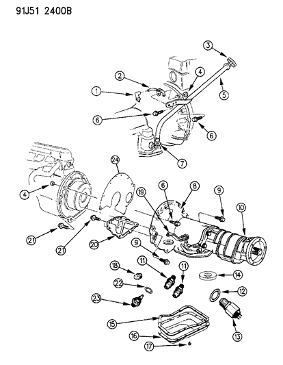 1993 Jeep Grand Wagoneer Case & Related Parts Diagram 2 - Thumbnail