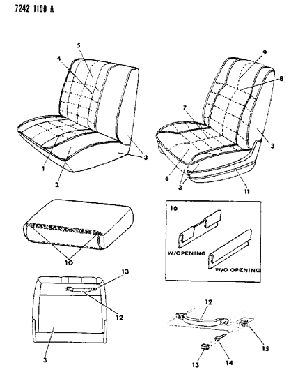 1987 Dodge Caravan Front Seat Diagram 5 - Thumbnail