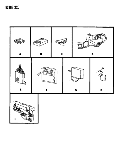 1992 Chrysler LeBaron Diagnostic Module Diagram for 4723352