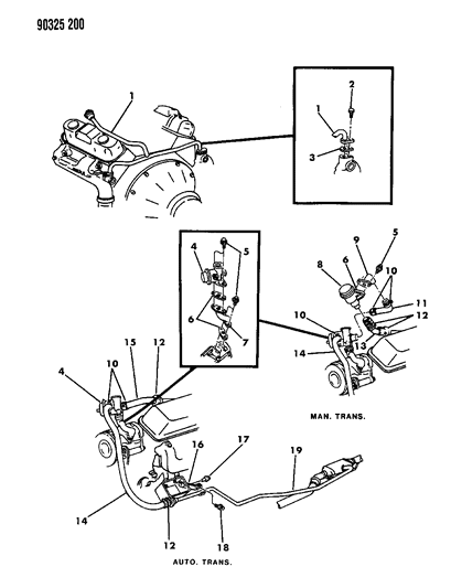 1992 Dodge Ram Wagon Air Pump Tubing Diagram 2 - Thumbnail