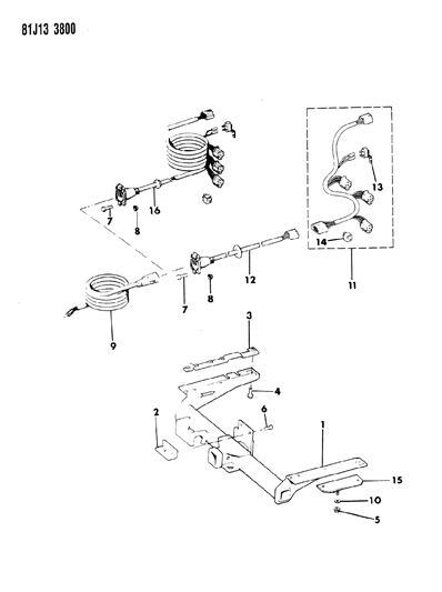 1984 Jeep Wagoneer Nut Diagram for J4200325