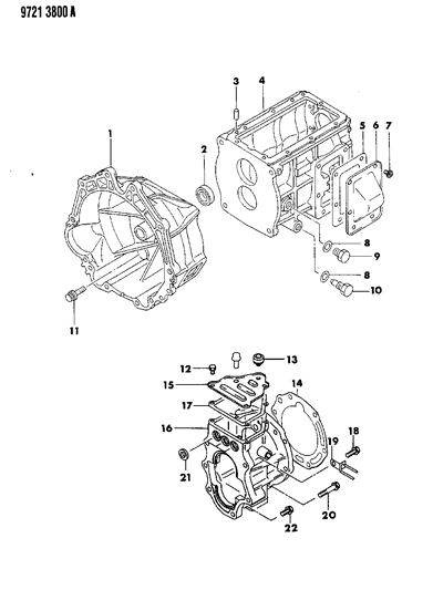 1989 Dodge Raider Case & Adapter Diagram 1 - Thumbnail