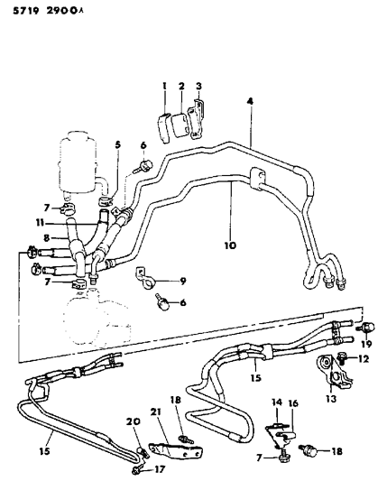 1986 Dodge Conquest Bolt, W/Washer, 10X20 (From Sept. Of 84) Diagram for MS240089