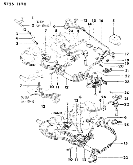 1986 Dodge Ram 50 EGR System Diagram 1 - Thumbnail