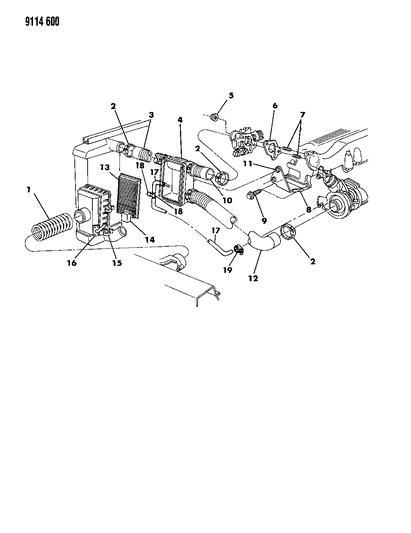 1989 Chrysler LeBaron GTC Air Cleaner Diagram 2 - Thumbnail