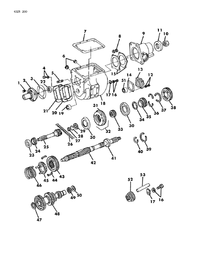 1984 Dodge W150 Cover, Power Take - Off Diagram for 556875