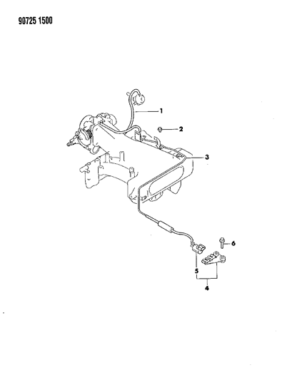 1990 Dodge Ram 50 EGR System Diagram 3 - Thumbnail