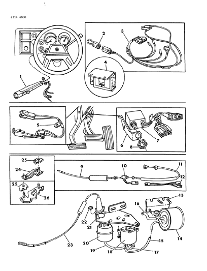 1984 Chrysler New Yorker Speed Control - Electronic Diagram 1 - Thumbnail