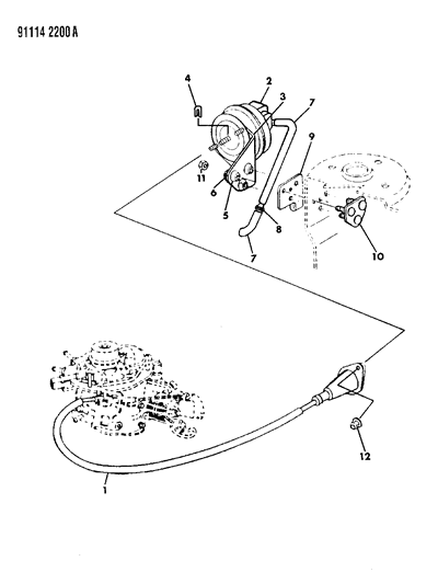 1991 Chrysler LeBaron GTC Speed Control Diagram 1 - Thumbnail
