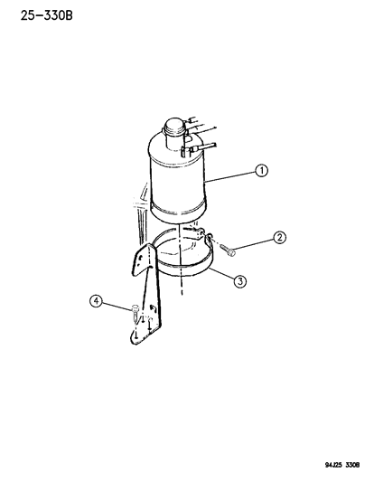1996 Jeep Cherokee Vacuum Canister Diagram 1 - Thumbnail