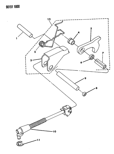 1990 Chrysler New Yorker Base Model Parking Sprag Diagram