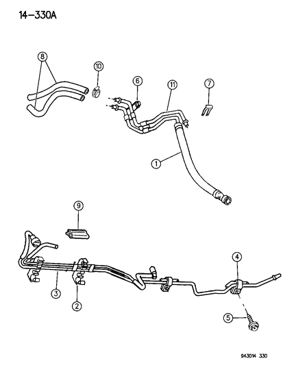 1994 Dodge Ram 2500 Fuel Lines Diagram 2 - Thumbnail
