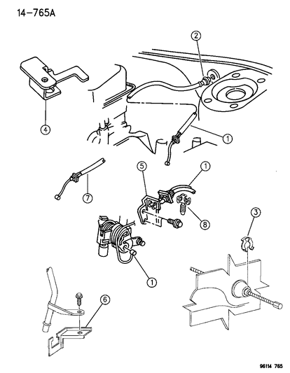 1996 Dodge Caravan Throttle Control Diagram 1 - Thumbnail
