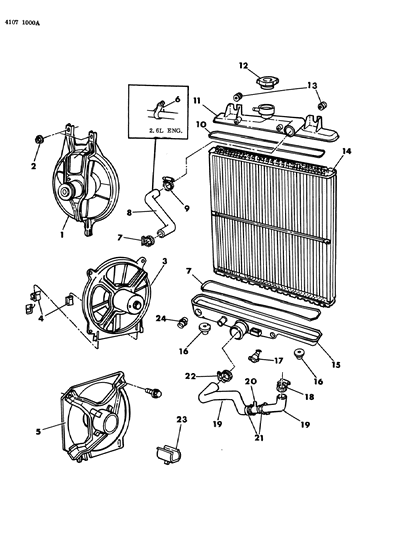 1984 Dodge Caravan Fan Motor Diagram for 4318109