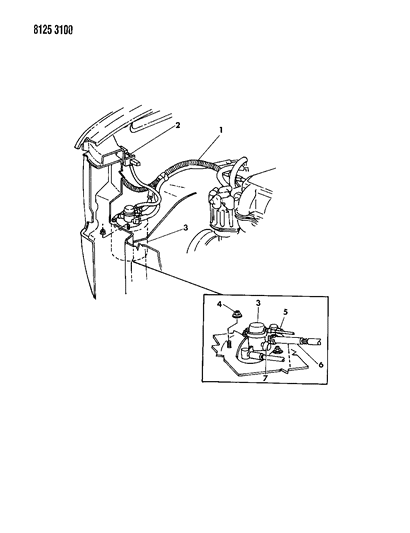 1988 Dodge Caravan Vapor Canister Diagram 2 - Thumbnail