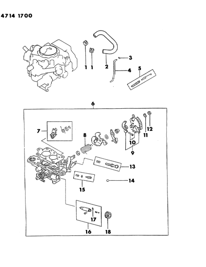 1984 Dodge Colt Carburetor Throttle Parts Diagram 4 - Thumbnail